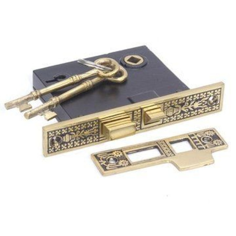 Restorers 2 3/8 Inch Backset Oriental Mortise Lock With Key