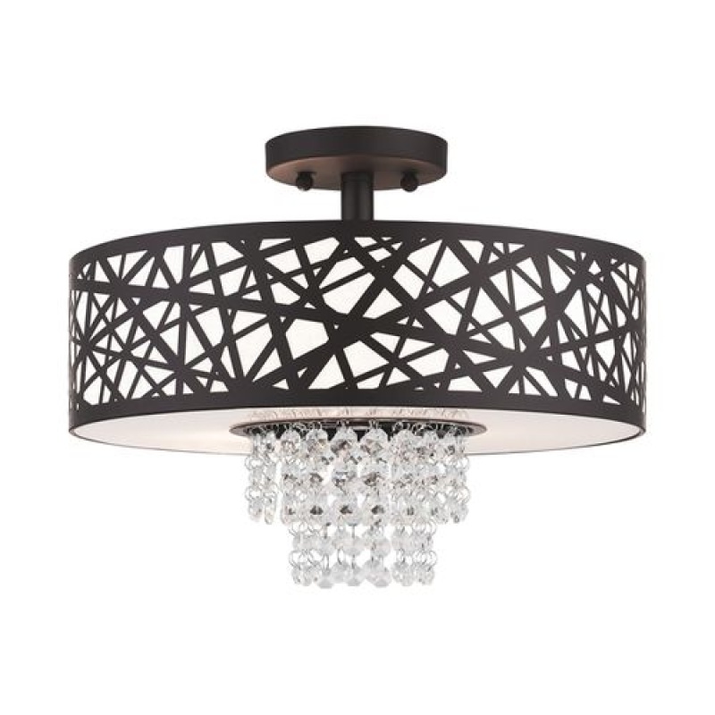 Allendale 3-Light Medium Semi-Flush Ceiling Light
