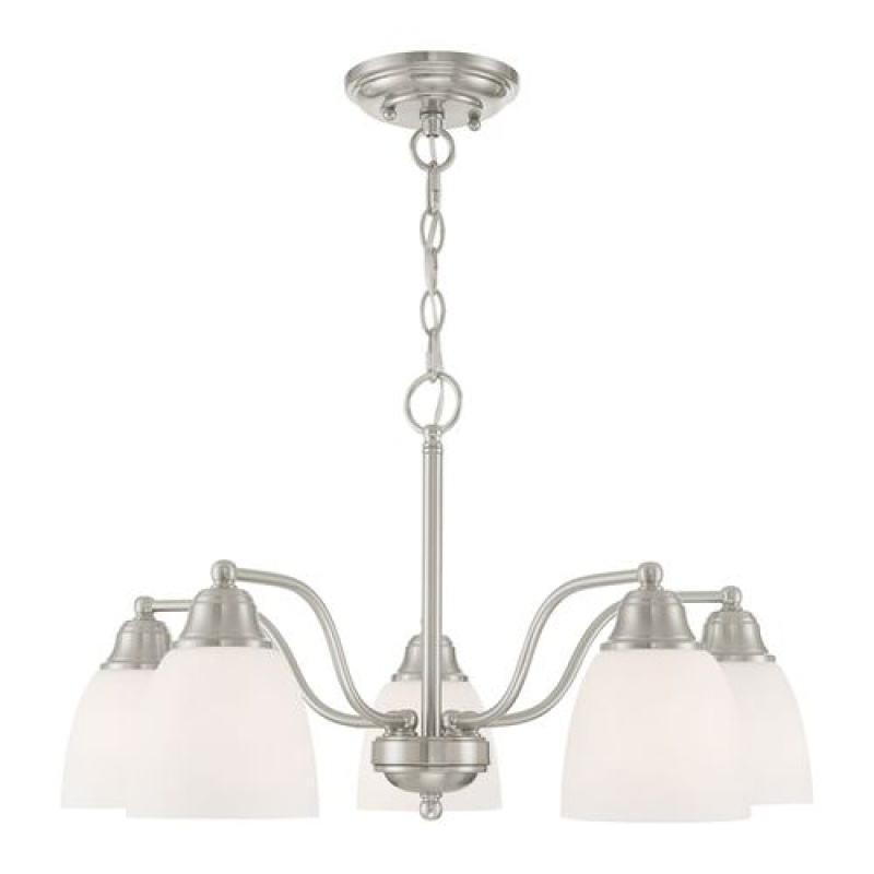 Livex Lighting Somerville 5-Light Chandelier / Semi-Flush Light