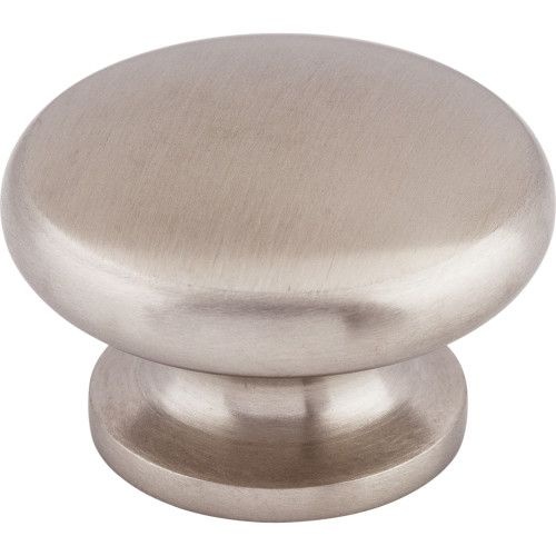 Top Knobs 1 1/2 Inch Stainless Flat Round Cabinet Knob