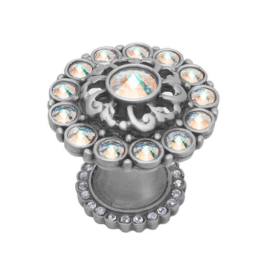 Carpe Diem Cache Halo Knob With Aurore Boreale Swarovski Crystals