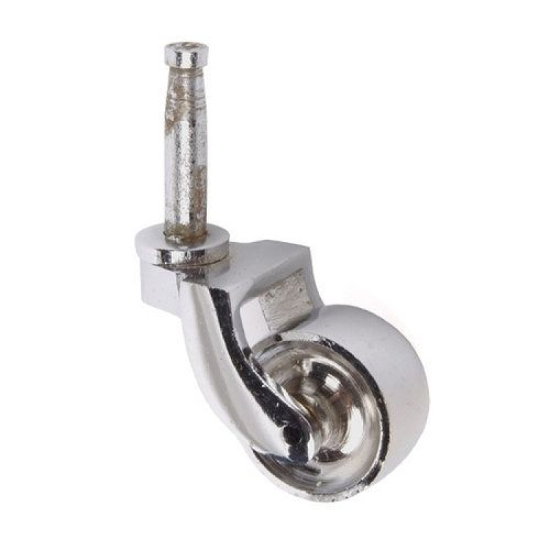 Restorers Solid Brass Swivel Wheel Caster - 1 1/8 Inch Wheel