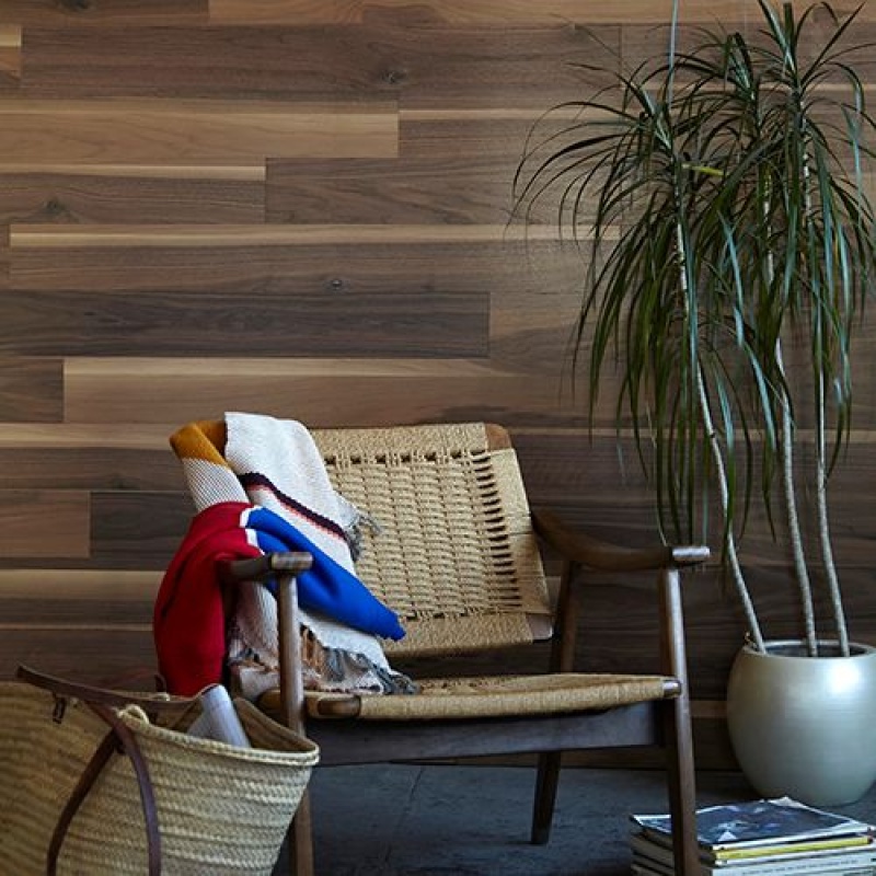 Timeline Skinnies Walnut Wood Wall Paneling