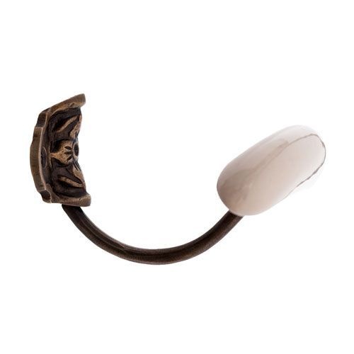 Restorers Hook With Long Porcelain Knob
