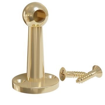 Designs Of Distinction Brass Gallery Rail End Post