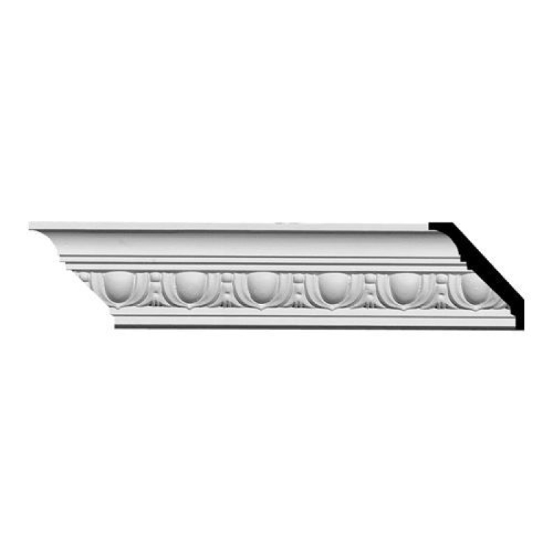 Restorers Architectural Egg & Dart 2 1/8 Inch Urethane Crown Molding