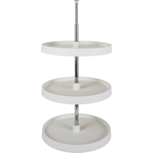 Round Three Shelf Plastic Lazy Susan Set