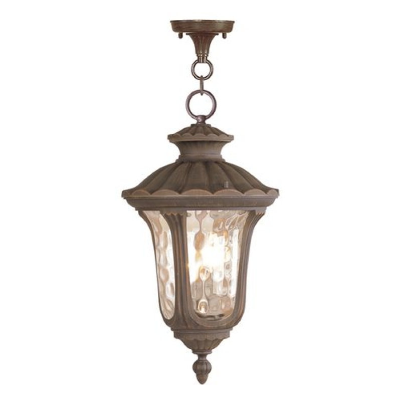 Livex Lighting Oxford 3-Light Large Outdoor Pendant Lantern