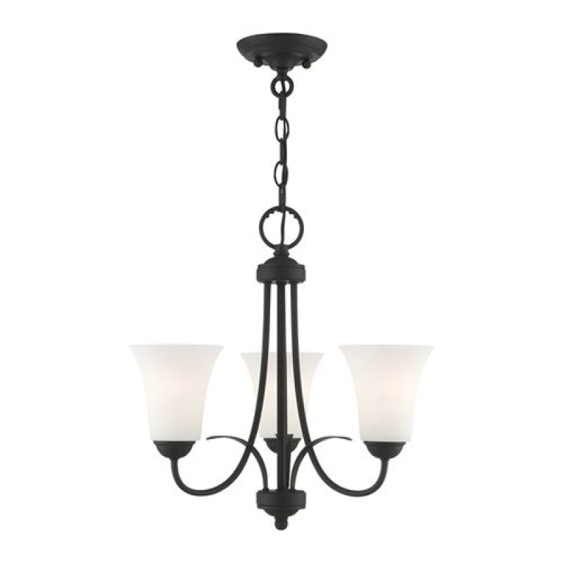 Livex Lighting Ridgedale 3-Light Chandelier / Semi-Flush Up Light