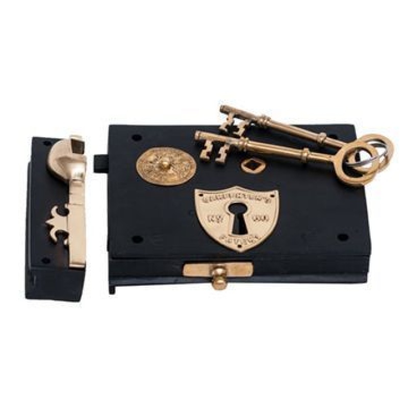 Small Carpenters Lock With Keyhole - No Knobs