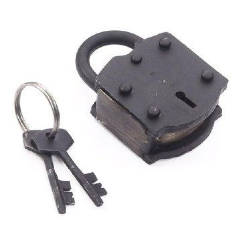 Restorers 3 3/8 Inch Oil Blackened Padlock