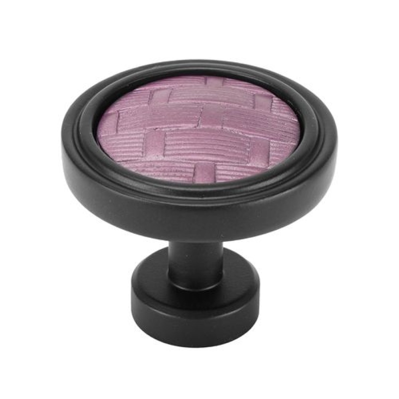 Carpe Diem Spectra Weaves Black And Fuchsia Pink Knob