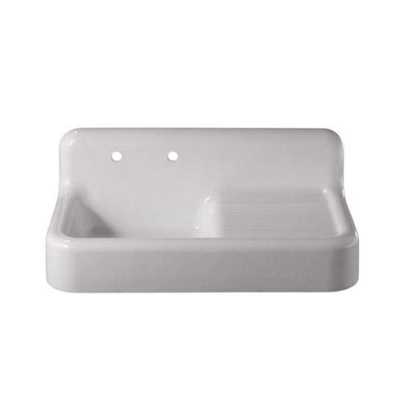 Whitney 42 Inch Cast Iron Farmhouse Drainboard Sink