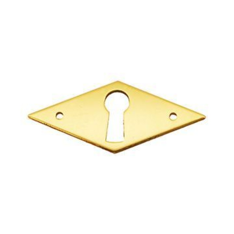 Restorers Classic Diamond Solid Brass Keyhole Escutcheon