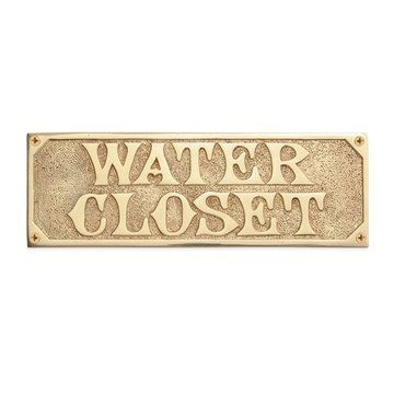 Restorers Brass Restroom Plaques