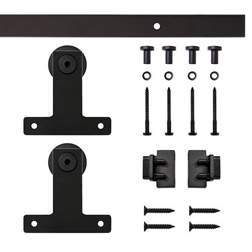 Quiet Glide Front Mount Mini Single Barn Door Furniture Hardware Kit
