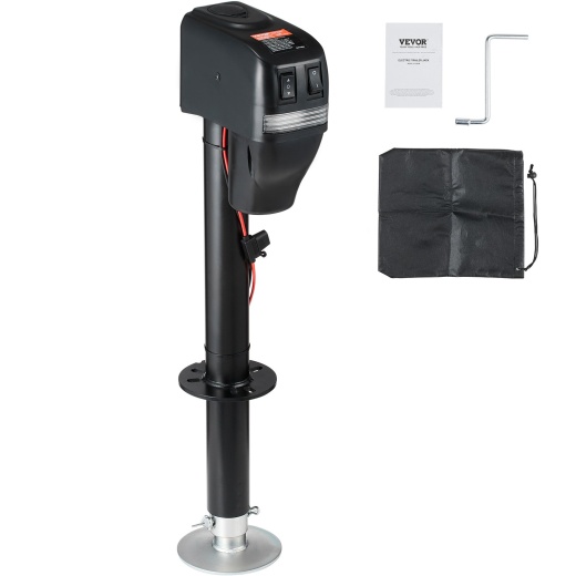 Vevor Electric Trailer Jack - 4000 lbs Power Tongue Jack with Waterproof Cover