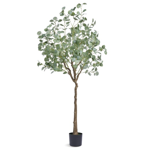 Vevor Artificial Eucalyptus Tree - 6 Ft Tall Faux Plant for Home Office Decor