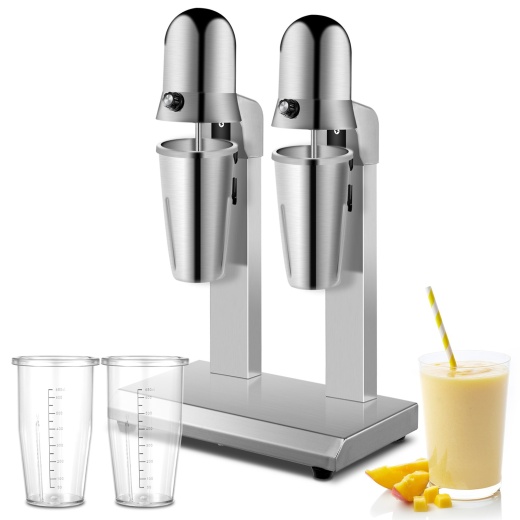 Vevor Milkshake Maker - Dual-Head Machine for Delicious Milkshakes and Beverages