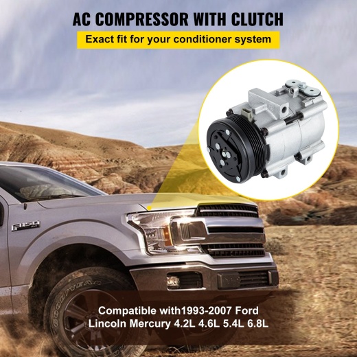 Vevor Co Universal Air Conditioner AC Compressor for Ford Lincoln Mercury