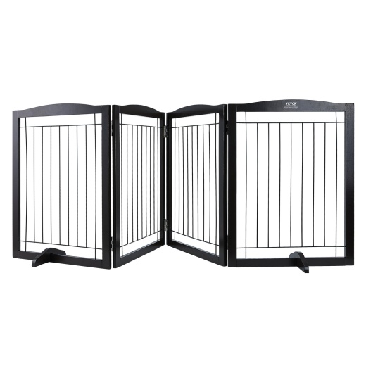 Vevor Free Standing Dog Gate - Expandable Pet Barrier for Wide and Narrow Passageways