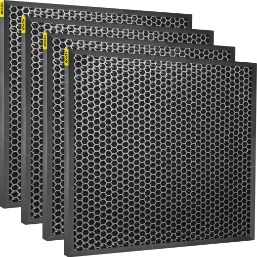 Vevor HEPA Replacement Filter Set: 4Pcs Active Carbon Air Filter 16''x16''