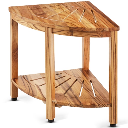 Vevor Corner Teak Shower Bench
