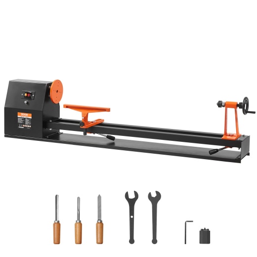 Vevor Benchtop Wood Lathe, 14 In X 40 In, 0.5 Hp 370W Power Wood Turning Lathe Machine