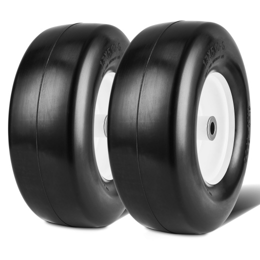 Vevor Lawn Mower Tires with Rim - 13X5-6" Tubeless Tractor Tires 2-Pack