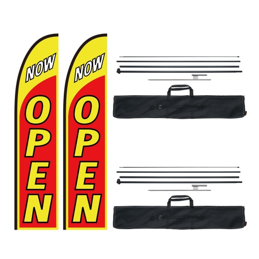 Vevor Open Flags for Business Advertising - 16.3 Ft Outdoor Visibility
