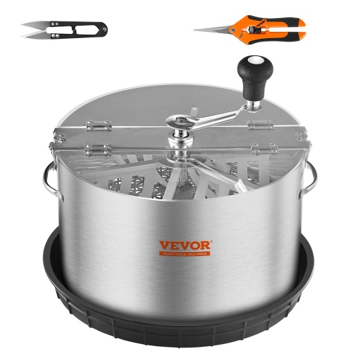 Vevor Bud Leaf Trimmer - 16 Inch Stainless Steel Manual Bud Trimmer Machine