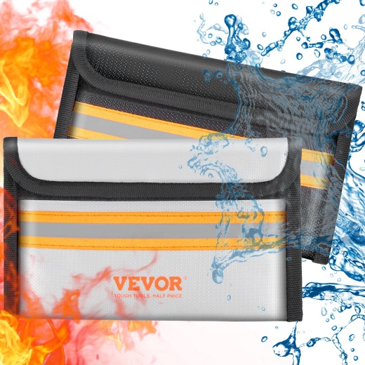 Vevor Fireproof Document Bag - Safeguard Your Valuables