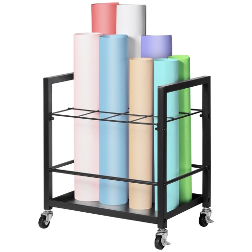 Vevor Blueprint Storage Rack - 12 Slots Mobile Roll File Holder