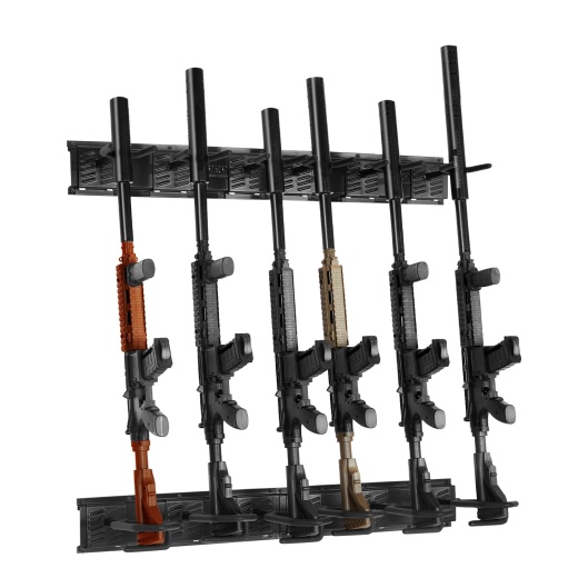 Vevor Gun Rack, Indoor Gun Rack Wall Mount, 6-Slot Vertical Rifle Shotgun Gun Rack
