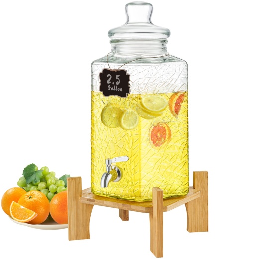 Vevor Beverage Dispenser - 2.5 Gallon Drink Dispenser for Parties