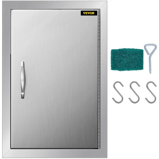 Vevor BBQ Access Door - 14" x 20" Stainless Steel Door for Outdoor Kitchens