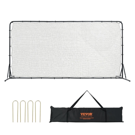 Vevor Soccer Rebounder Net - 12x6FT Iron Soccer Training Equipment