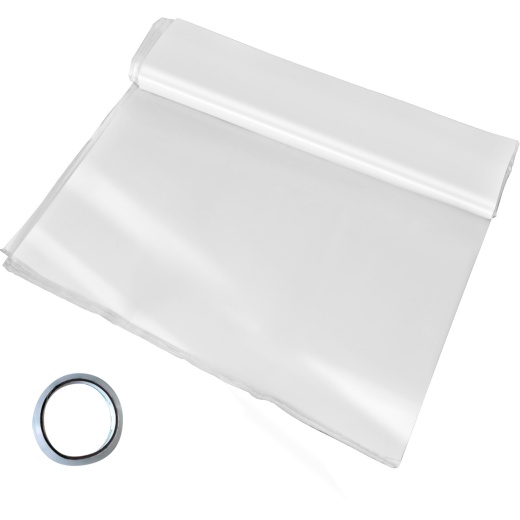 Vevor Greenhouse Film 12 X 25 Ft - Greenhouse Polyethylene Film 6 Mil Thickness