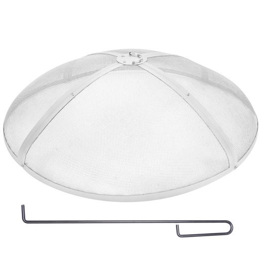 Vevor Fire Pit Spark Screen Round 30" - Reinforced Heavy Duty Steel Metal Cover
