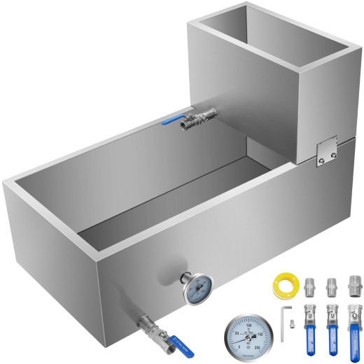 Vevor Maple Syrup Evaporator Pan - 30X16x19 Inch Stainless Steel Boiling Pan
