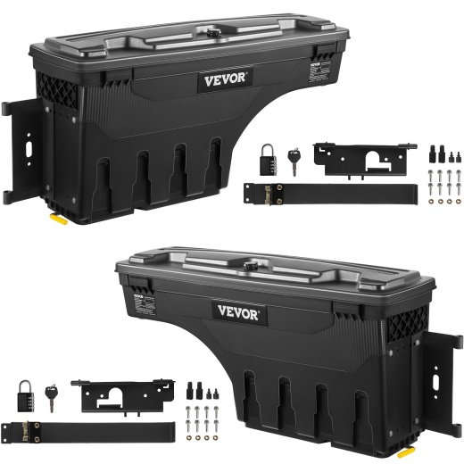 Vevor Truck Bed Storage Tool Box Lockable For Tundra 2007-2021 Left And Right