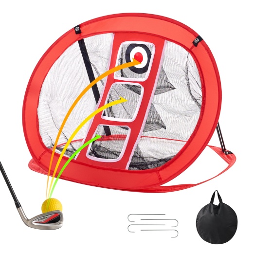 Vevor Golf Chipping Net, Pop Up Golf Practice Net, Portable Indoor Outdoor Home Golf Hitting Aid Net With Target And Carry Bag