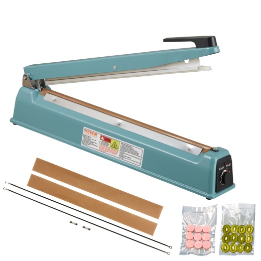 Vevor Impulse Sealer 16 Inch - Manual Heat Seal Machine for Plastic Mylar PE PP Bags