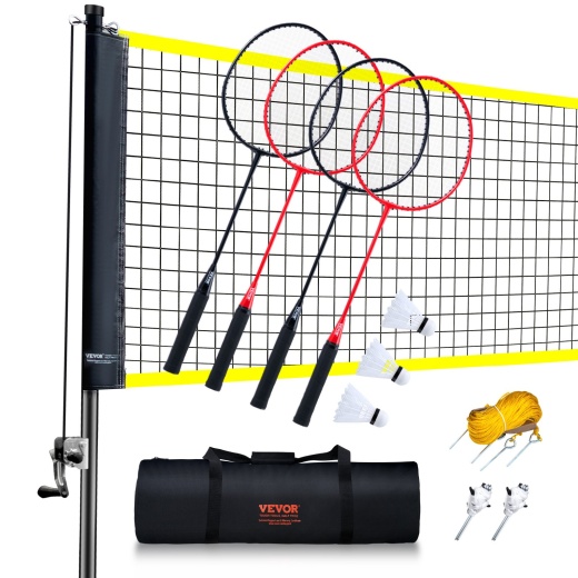 Vevor Badminton Net Set - Portable Outdoor Badminton Equipment