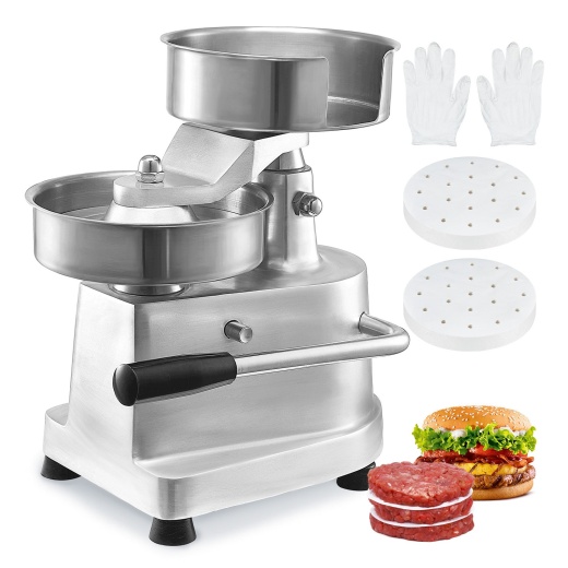 Vevor Commercial Burger Patty Maker - Heavy Duty Stainless Steel