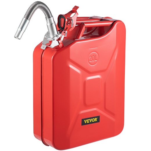 Vevor Jerry Fuel Can - 5.3 Gallon Portable Gas Can with Flexible Spout
