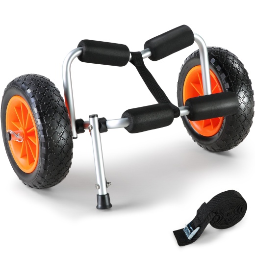 Vevor Heavy Duty Kayak Cart - 250Lbs Load Capacity, Foldable Canoe Trolley Cart
