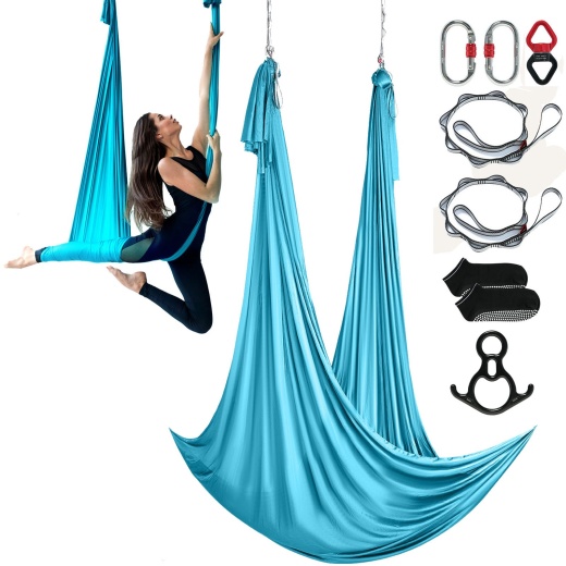 Vevor Aerial Silk & Yoga Swing, 11 Yards, Aerial Yoga Hammock Kit