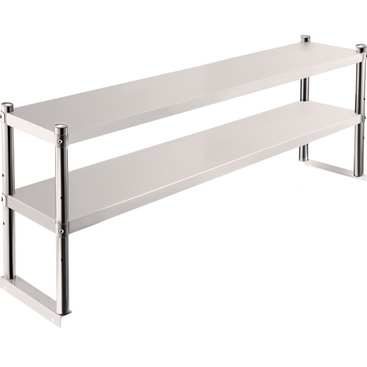 Vevor Double Overshelf - 36 In. Length X 12 In. Width Double Deck Overshelf