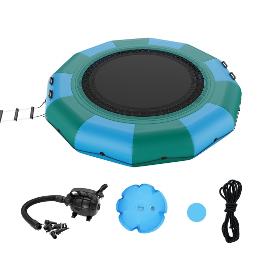 Vevor 12Ft Inflatable Water Bouncer - Recreational Water Trampoline for Kids and Adults